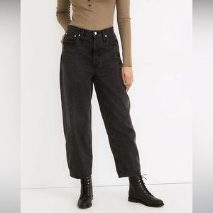 MADEWELL Balloon Tapered High Rise Jeans Sz 27 Knoll Wash Heritage Denim